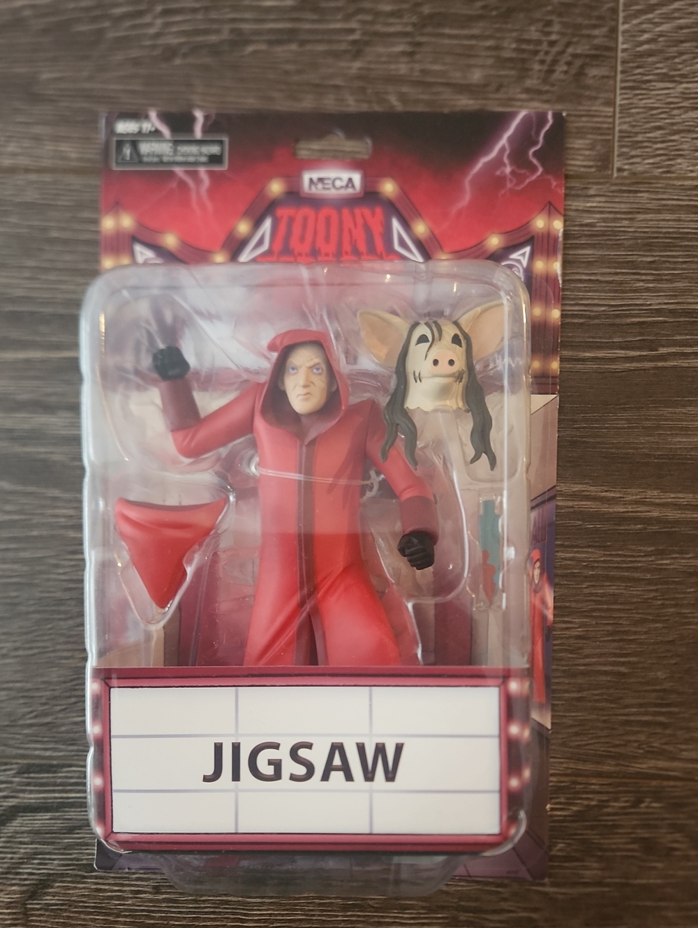NECA Toony Terrors Jigsaw Red Robe Variant John Kramer Saw Killer Figure